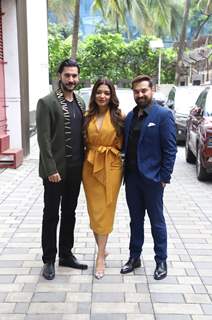 Tanya Singgh, Ugur Gunes And Director Prem Raj Soni Spotted At T-Series For Woh Beetey Din