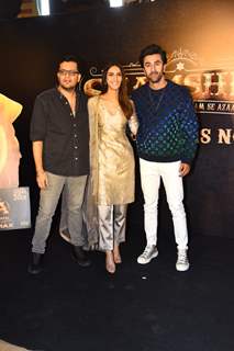 Ranbir Kapoor, Vaani Kapoor Karan Malhotra clicked at the Shamshera release at Juhu PVR