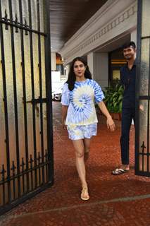 Sara Ali Khan stepped out in the city in a tie dye print co-ord set