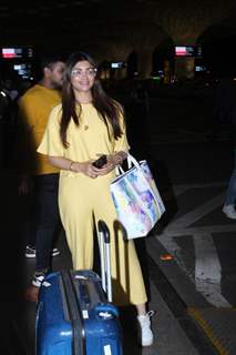 Akanksha Puri spotted at the Mumbai airport