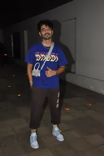 Aparshakti Khurana clicked at Huma Qureshi birthday bash in Bandra