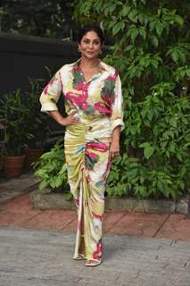 Shefali Shah spotted promoting darlings in a floral ensemble