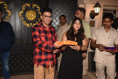 Ekta Kapoor and Bhushan Kumar spotted in the city 