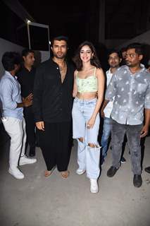 Vijay Deverakonda and Ananya Panday snapped promoting Liger at Seawood Mall in Navi Mumbai