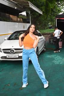 Nora Fatehi spotted in Goregaon Aarey Colony