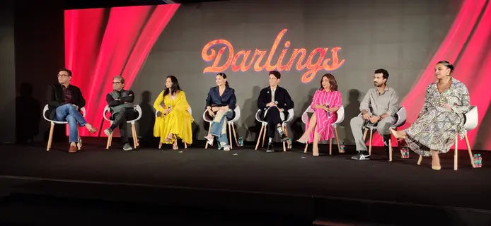 Alia Bhatt, Vijay Varma, Shefali Shah clicked for song launch of Darlings in Delhi 