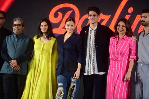 Alia Bhatt, Vijay Varma, Shefali Shah clicked for song launch of Darlings in Delhi 