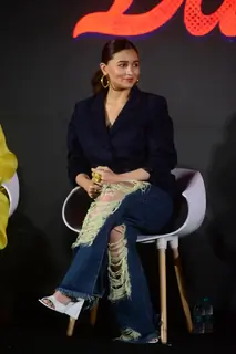 Alia Bhatt clicked for song launch of Darlings in Delhi 