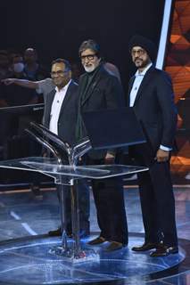Amitabh Bachchan, NP Singh, Danish Khan, Indranil Chakraborty clicked for the launch of Kaun Banega Crorepati Season 14 