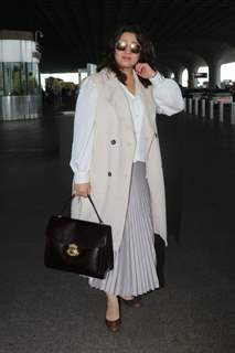 Charmy Kaur spotted at the Mumbai airport