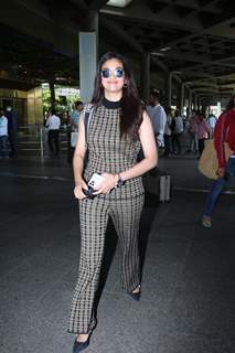 Keerthy Suresh spotted at the Mumbai airport 
