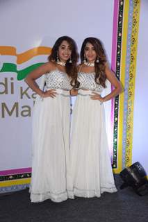 Surabhi Samriddhi twinned in a white ethnic wear at an event in the city