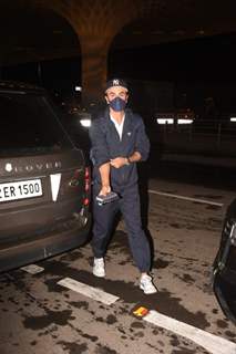 Ranbir Kapoor spotted at the Mumbai airport