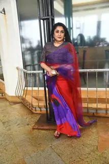 Ramya Krishnan snapped promoting Liger at Sun and Sand Hotel in Juhu