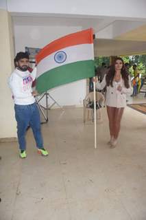 Rakhi Sawant spotted with beau Adil Khan in the city 