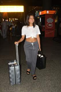 Anjali Arora spotted at the Mumbai airport