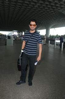 Anupam Mittal spotted at the Mumbai airport