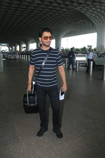Anupam Mittal spotted at the Mumbai airport
