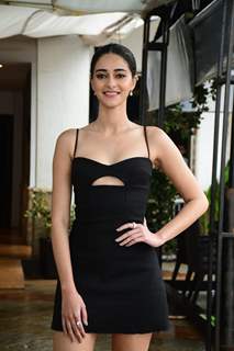 Ananya Panday snapped promoting their film Liger at Sun N Sand Hotel in Juhu