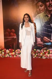 Smrithi Srikanth snapped at the screening of Raksha Bandhan in the city 