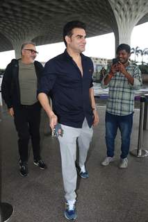 Arbaaz Khan spotted at the Mumbai airport