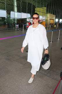 Neha Dhupia spotted at the Mumbai airport