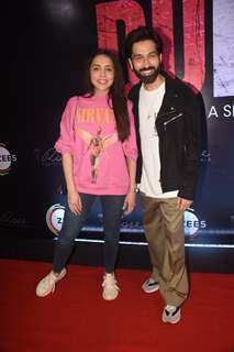 Nakuul Mehta and Jankee Parekh Mehta clicked at the premiere of Zee5 show Duranga