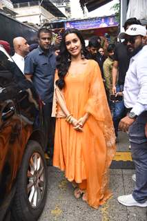 Shraddha Kapoor snapped at Tembhi Naka on occasion of Dahi handi in Thane