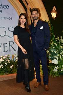 Rochelle Rao, Keith Sequeira snapped at the Lord Of The Rings Rings Of Power screening at PVR in Lower Pare pose at the grand Asia Pacific Premiere 