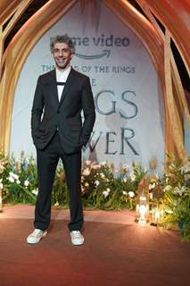 Jim Sarbh snapped at the Lord Of The Rings Rings Of Power screening at PVR in Lower Pare pose at the grand Asia Pacific Premiere 