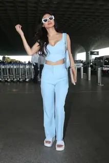 Mouni Roy spotted at the Mumbai airport