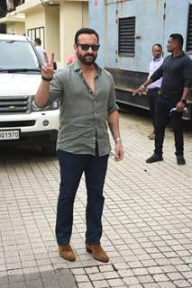 Saif Ali Khan spotted promoting his film Vikram Vedha at PVR in Juhu 