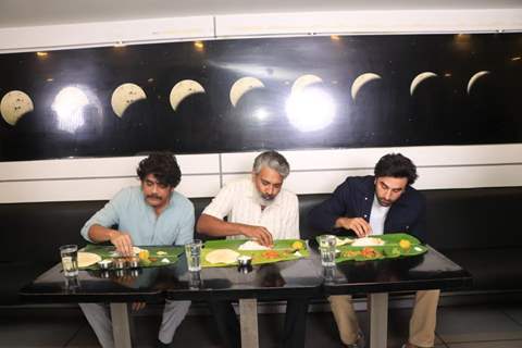 Ranbir Kapoor, Nagarjuna and S.S Rajamouli spotted in Chennai for the promotion of Brahmastra