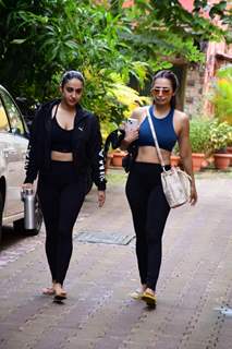 Malaika Arora and Akansha Ranjan spotted in Bandra