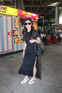 Mouni Roy spotted at the Mumbai airport
