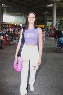 Ananya Panday spotted at the Mumbai airport