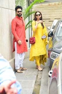 Rakul Preet Singh and Jackky Bhagnani spotted in Juhu