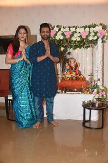 Disha Parmar and Rahul Vaidya celebrates Ganesh Chaturthi 