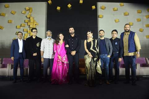 Alia Bhatt, Ranbir Kapoor, S. S. Rajamouli, Karan Johar, Mouni Roy 