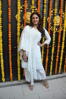 Huma Qureshi spotted at Ekta Kapoor’s residence for Ganpati darshan 