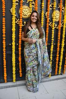 Anita Hassanandani spotted at Ekta Kapoor’s residence for Ganpati darshan 