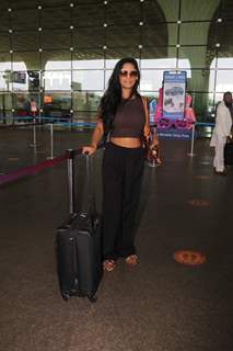 Poonam Pandey spotted at the Mumbai airport