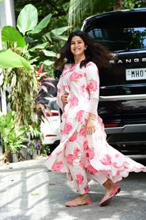 Nimrat Kaur spotted at Maddock Office in Santacruz