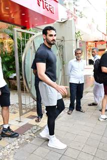 Ahan Shetty spotted in Bandra