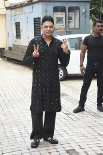 Bhushan Kumar snapped at Vikram Vedha Trailer Preview At Juhu PVR