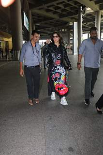 Kajol spotted at the Mumbai airport