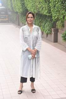 Mona Singh spotted promoting her short film Ek Chup in Juhu 