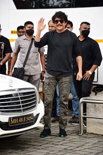 Akkineni Nagarjuna snapped at Kalina airport