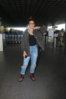 Fatima Sana Shaikh spotted at the Mumbai airport