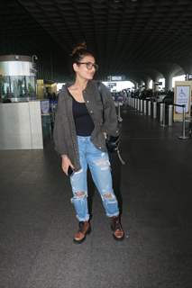 Fatima Sana Shaikh spotted at the Mumbai airport